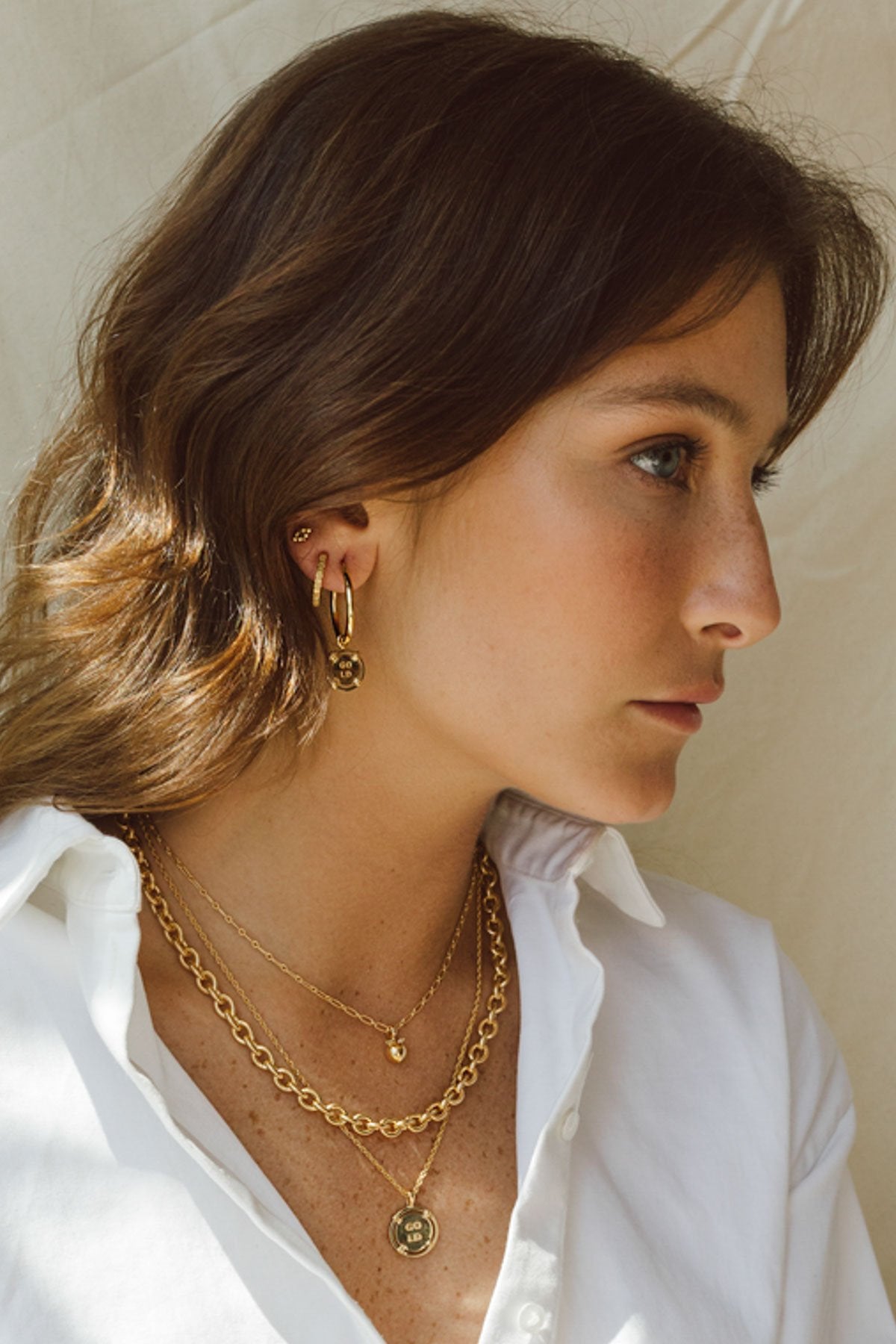 Statement chain necklace gold plated (40 cm)-Necklace-wildthings_collectables-Gold plated---abc