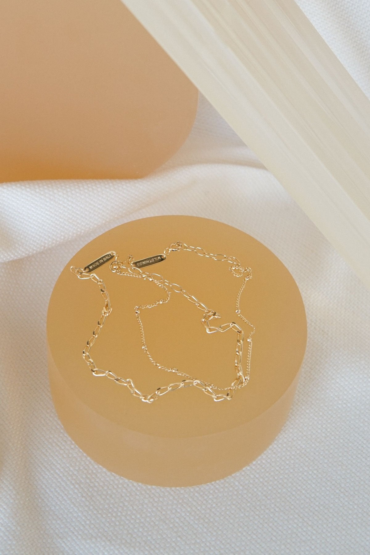 Oval chain anklet gold plated-Anklet-wildthings_collectables-Gold plated---abc