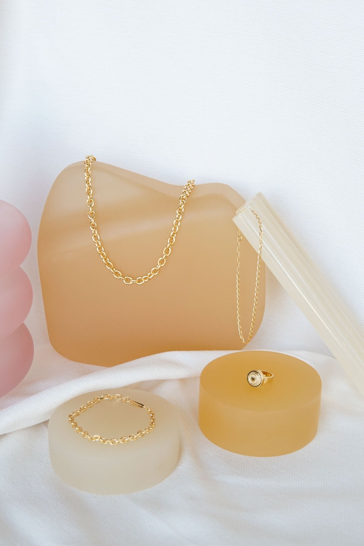 Statement chain necklace gold plated (40 cm)-Necklace-wildthings_collectables-Gold plated---abc