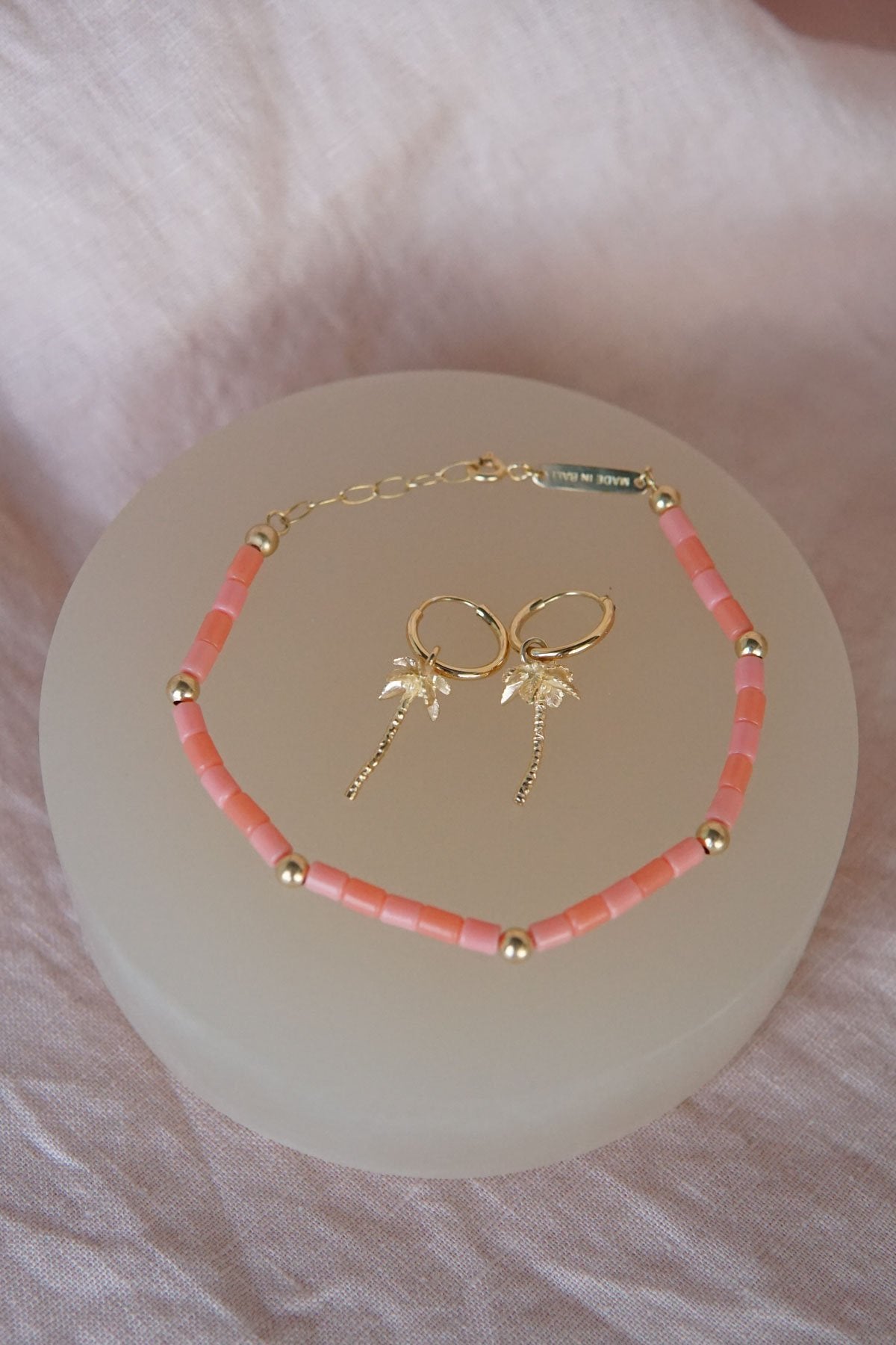 Pink sky bracelet gold plated-Bracelet-wildthings_collectables-Gold plated---abc