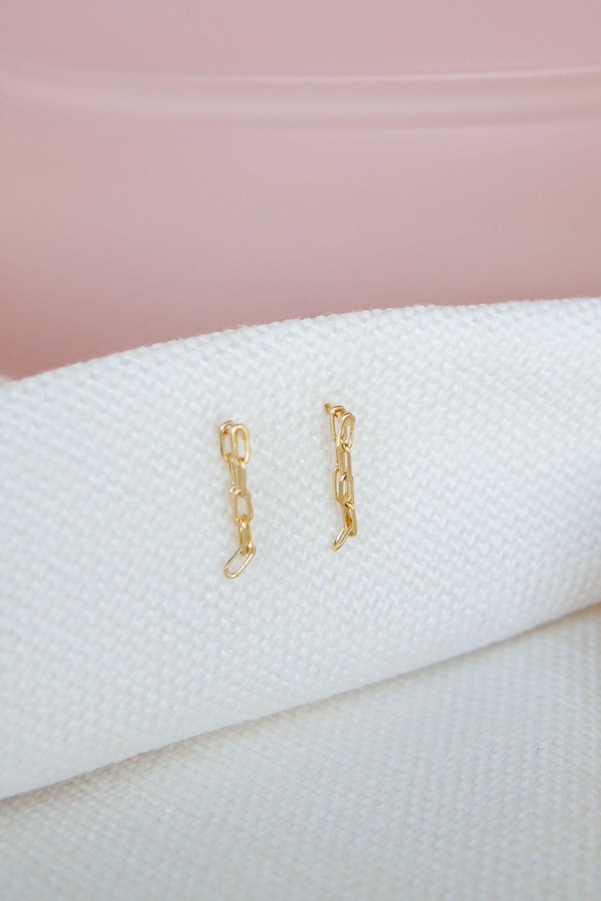 Chain Earring Gold Plated-abc