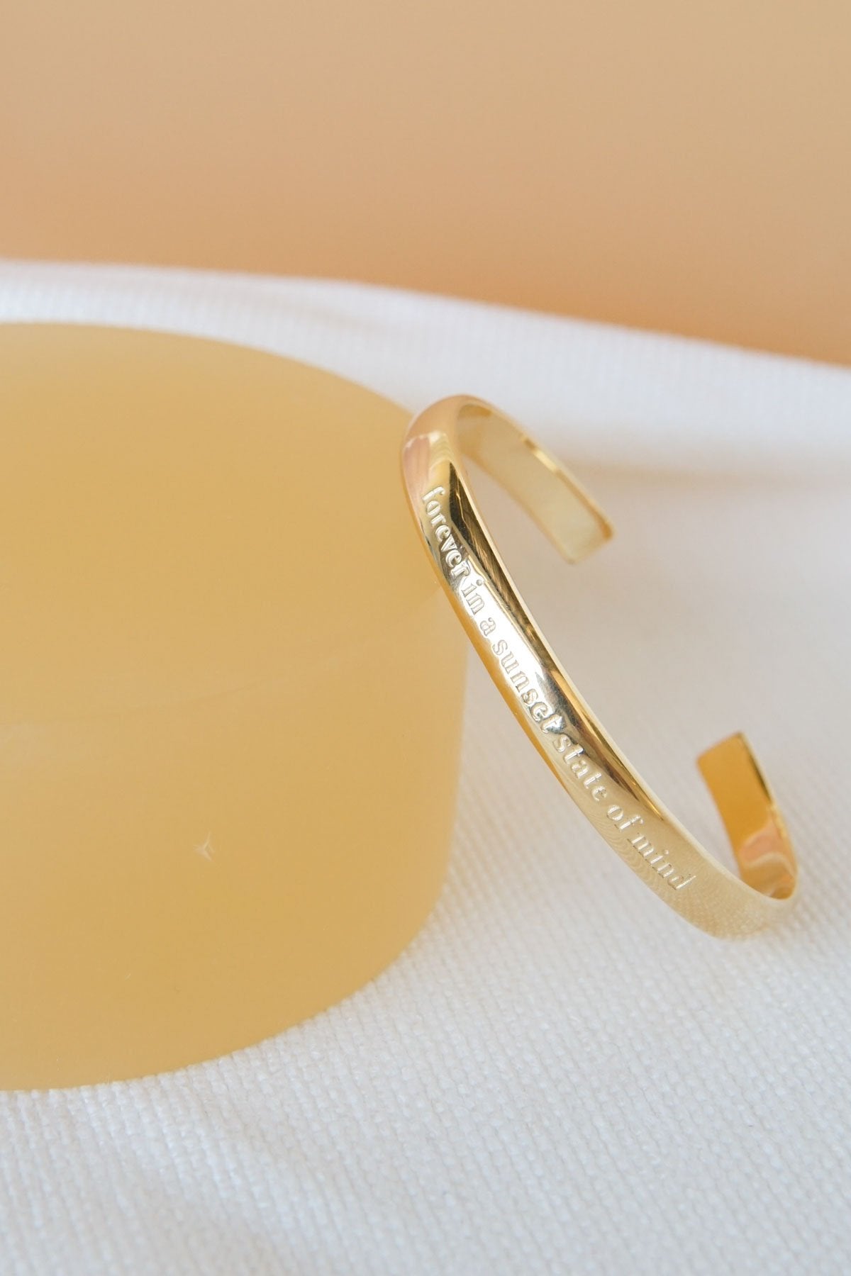 Sunset state of mind bangle gold plated-Bangle-wildthings_collectables-Gold plated---abc