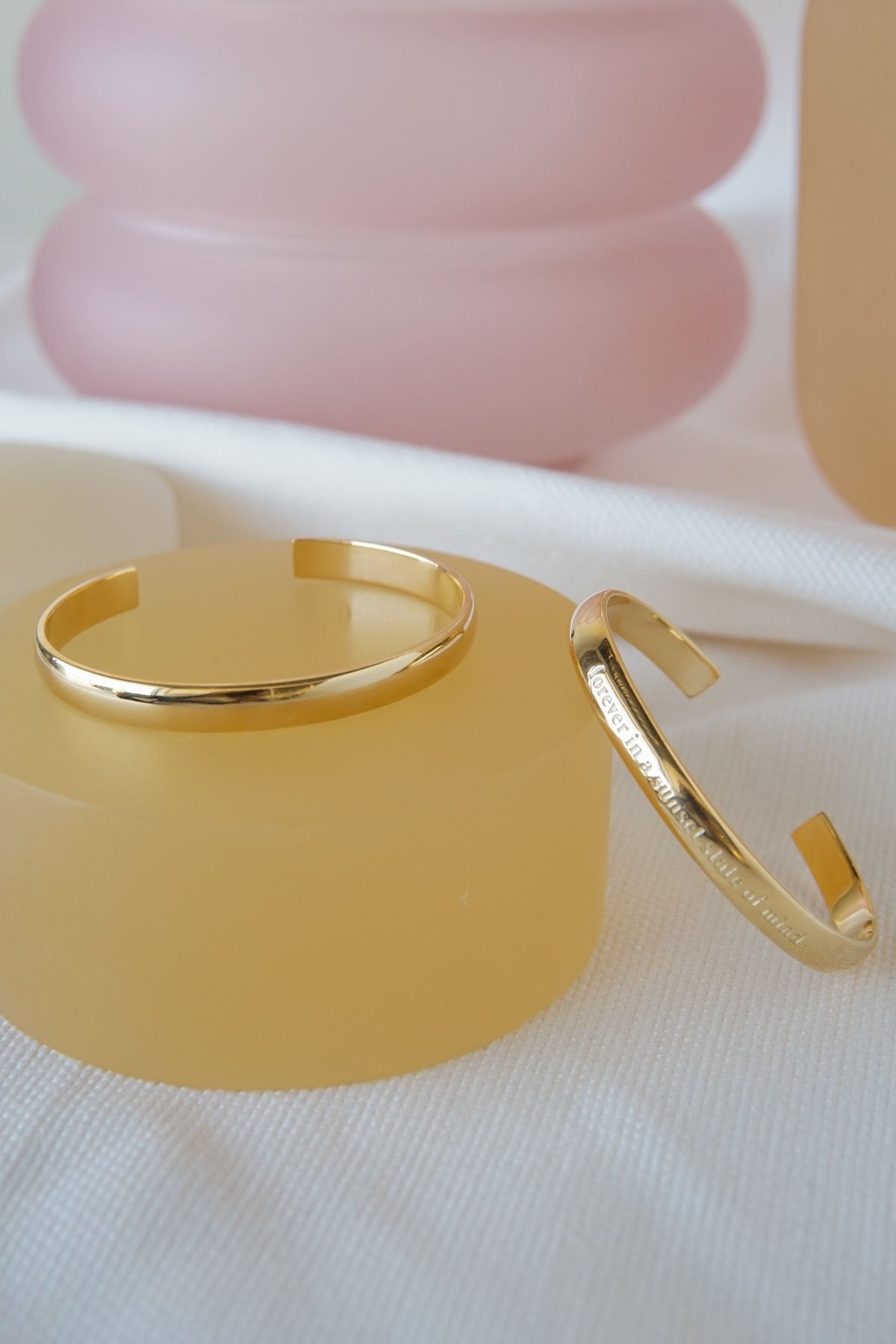 Classic bangle gold plated-abc