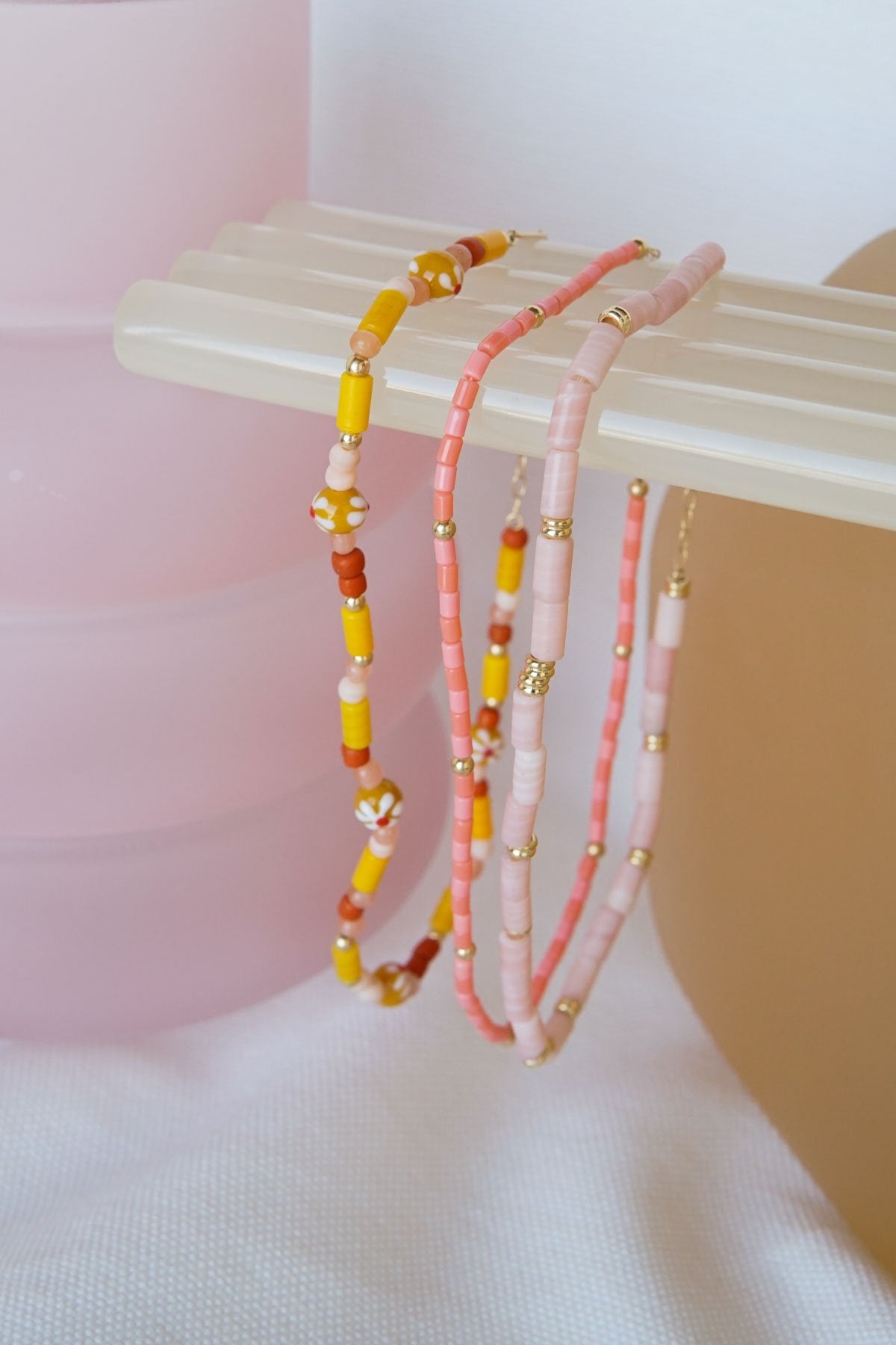 Pink sky necklace gold plated (37 cm)-Necklace-wildthings_collectables-Gold plated---abc