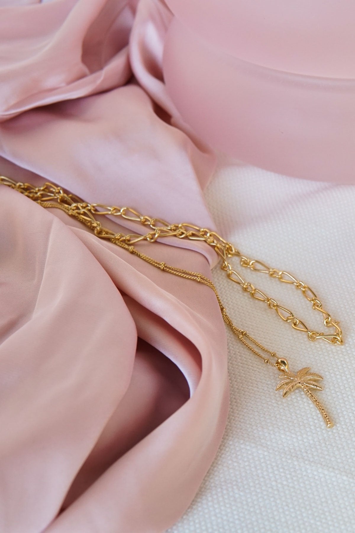 Chunky figaro necklace gold plated (48 cm)-abc