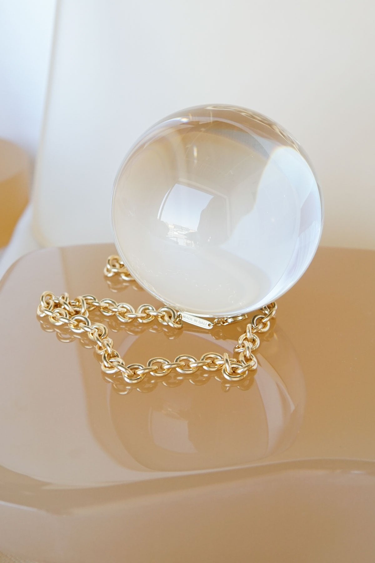 Statement chain necklace gold plated (40 cm)-Necklace-wildthings_collectables-Gold plated---abc