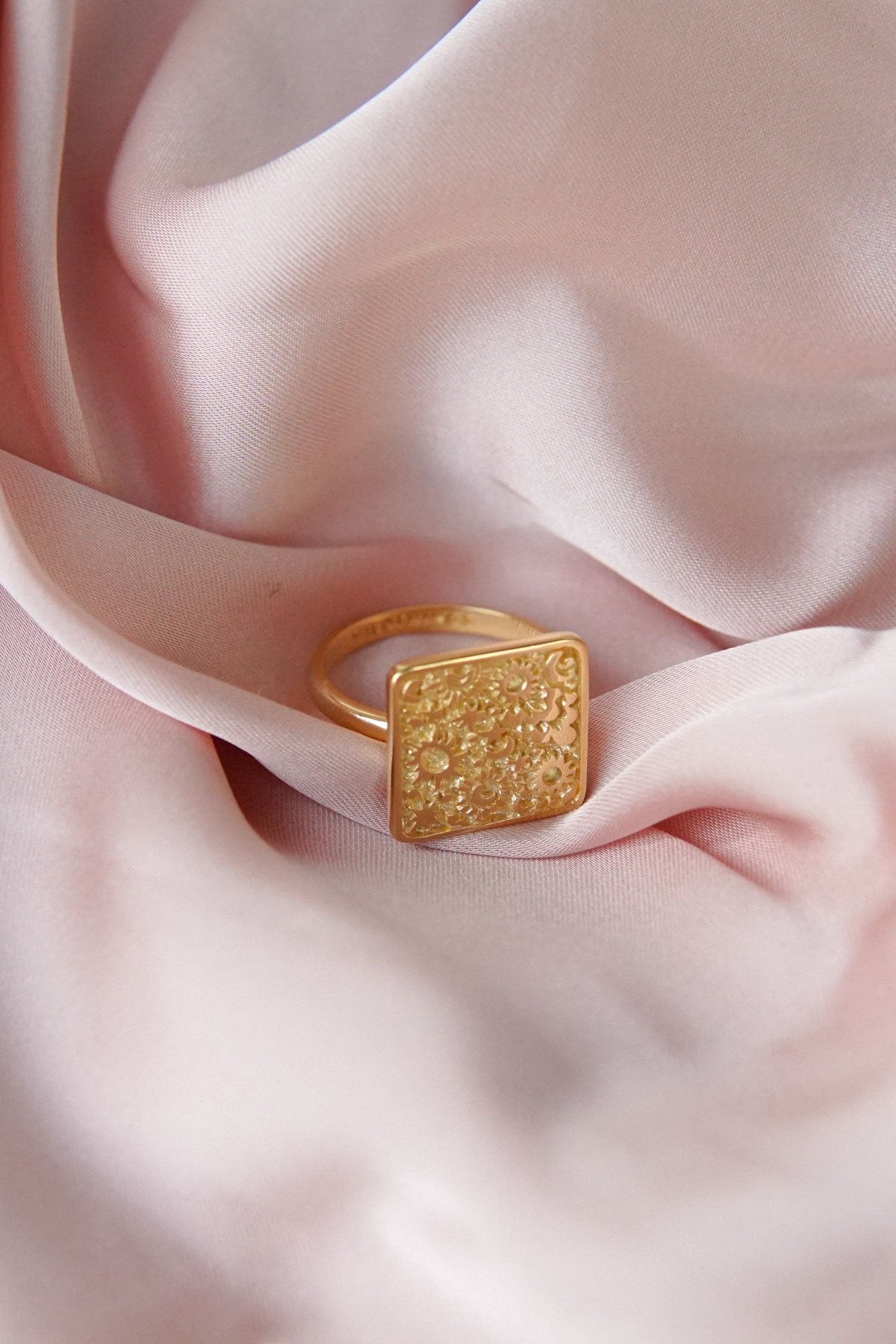 Night sky ring gold plated-abc