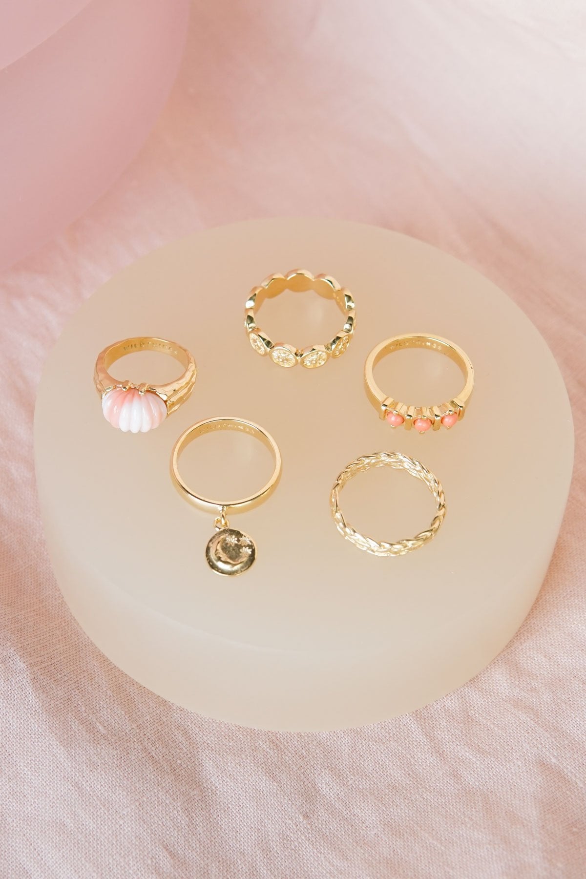 Vintage peach ring gold plated-Ring-wildthings_collectables-Gold plated-1 (US 6 / 16.5mm)--abc