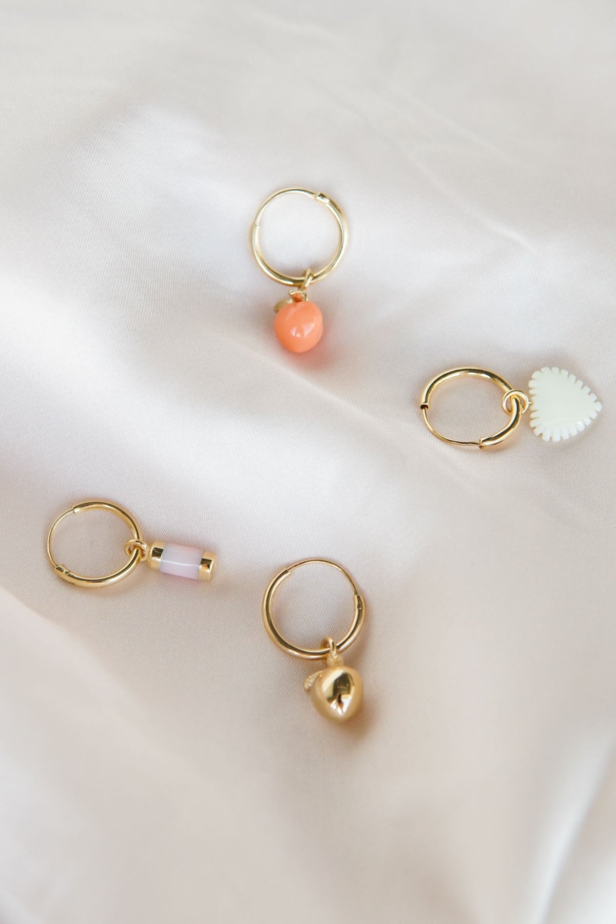 Feeling peachy earring gold plated-abc