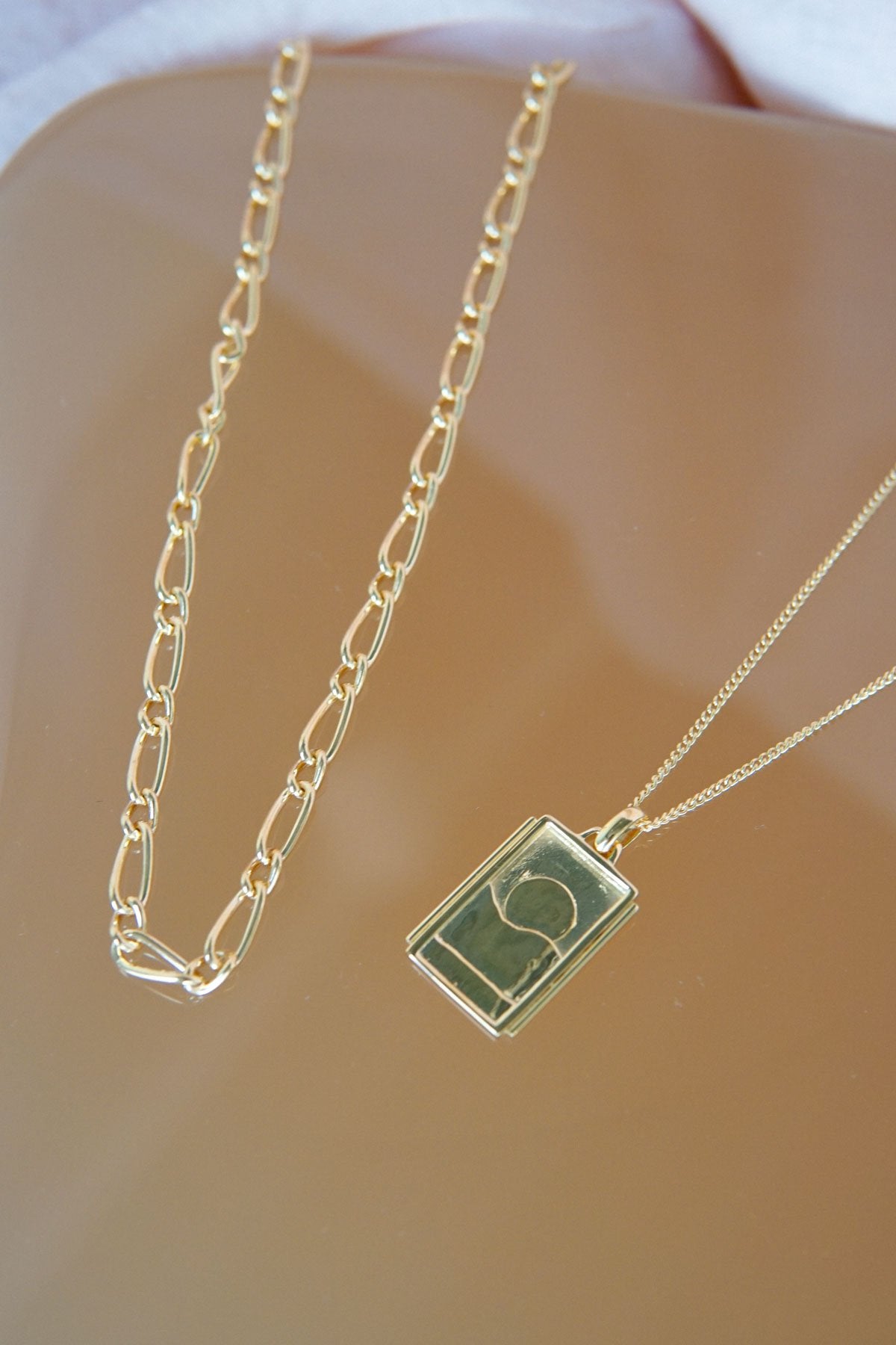 Sunset pendant gold plated-Pendant-wildthings_collectables-Pendant-Gold plated--abc