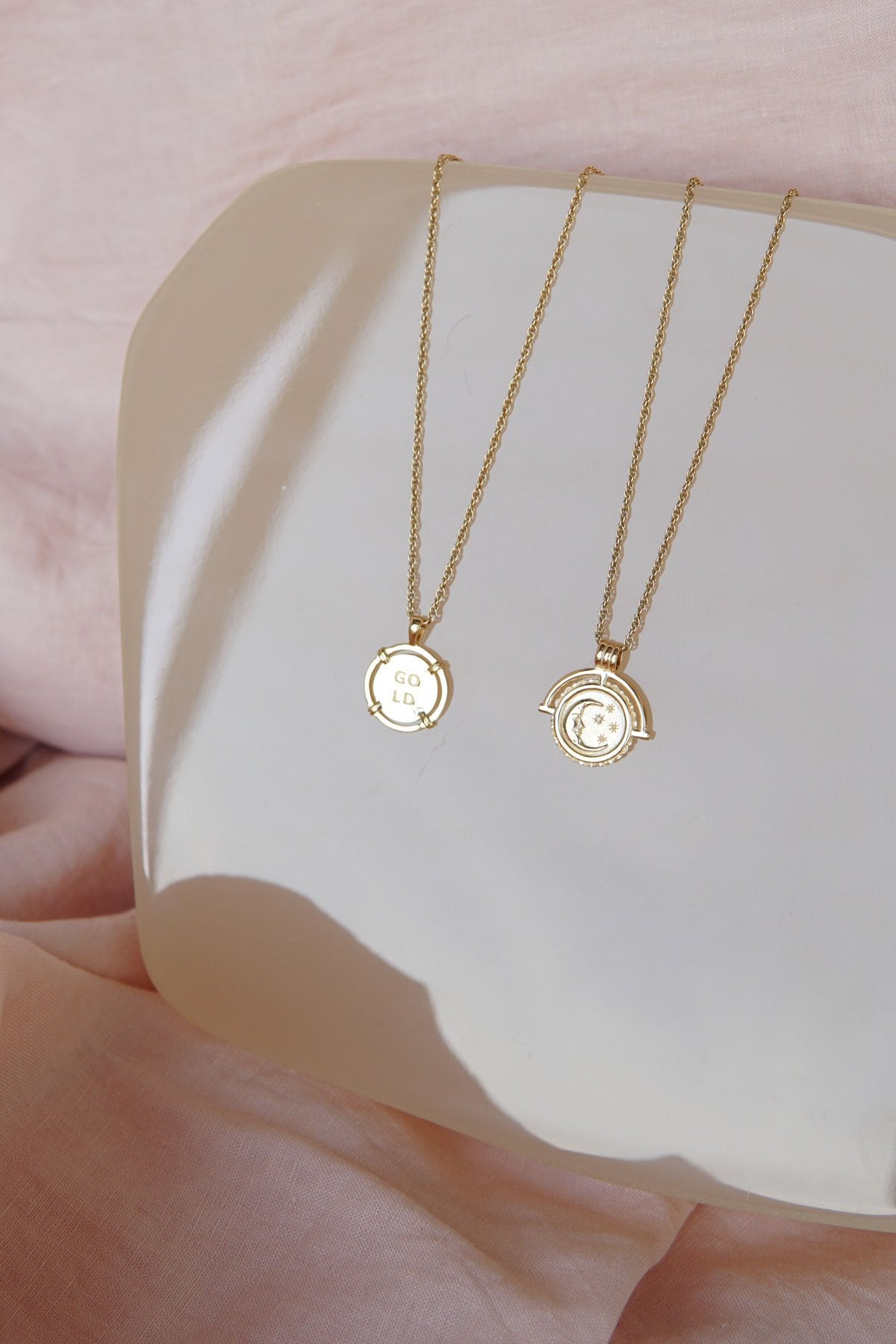 Nightfall pendant gold plated-abc