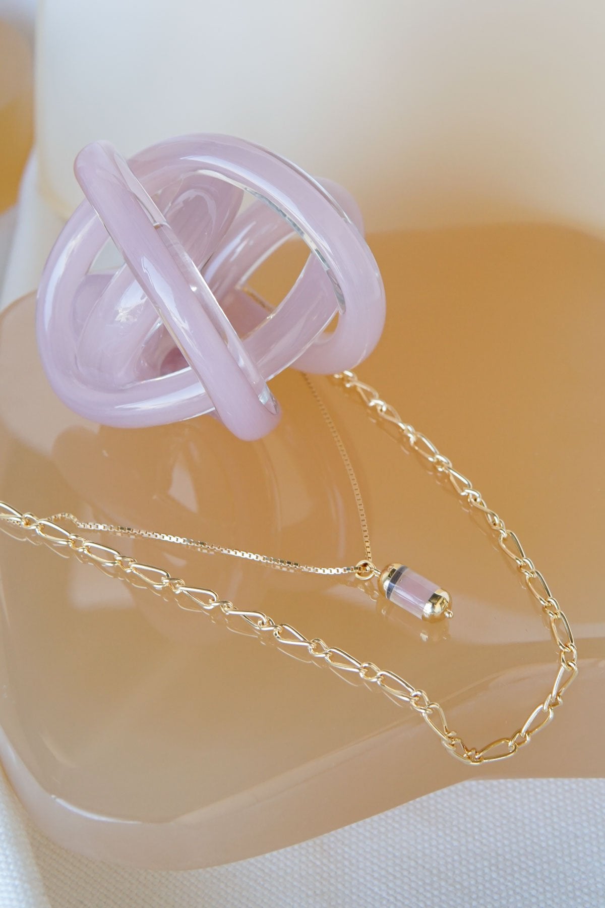 Chunky figaro necklace gold plated (48 cm)-abc