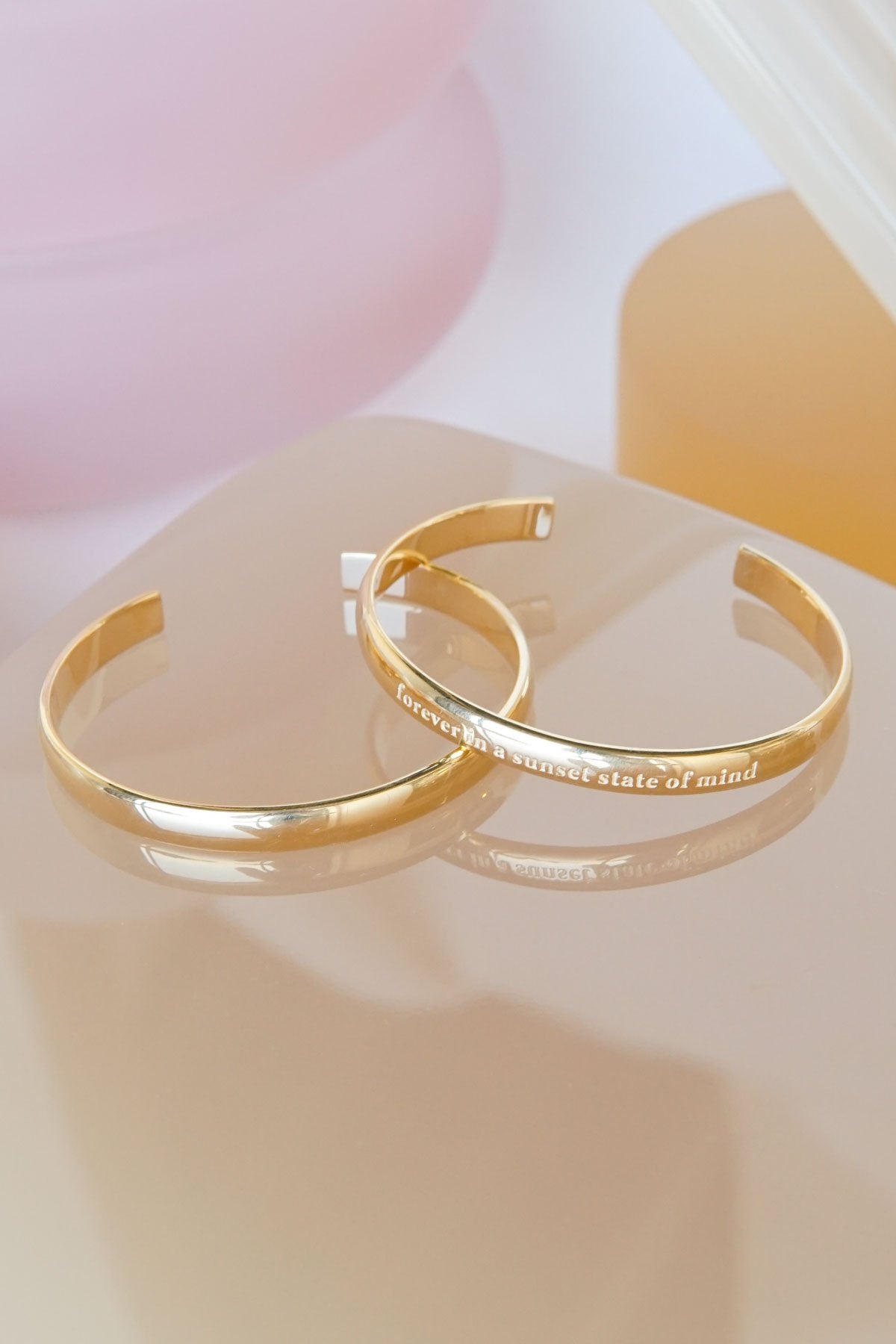 Classic bangle gold plated-abc