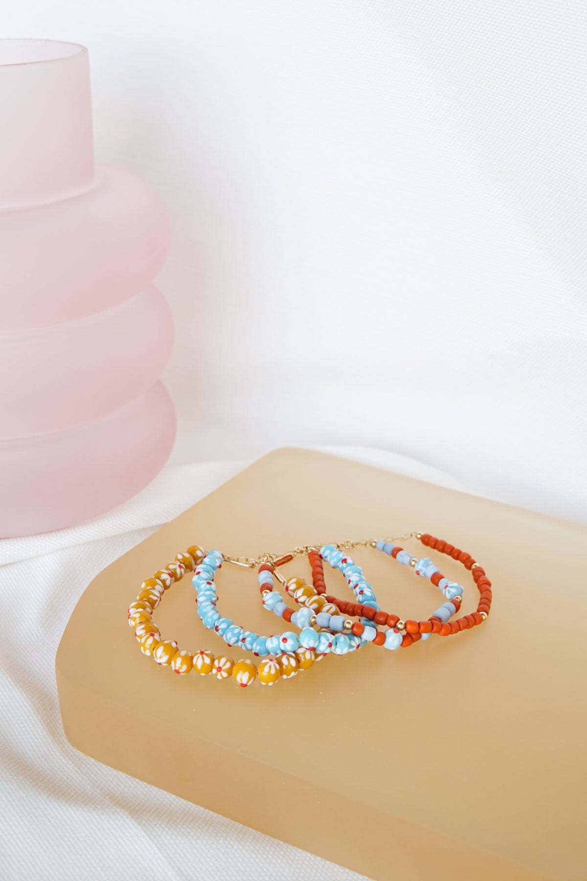 Yellow flower anklet gold plated-Anklet-wildthings_collectables-Gold plated---abc