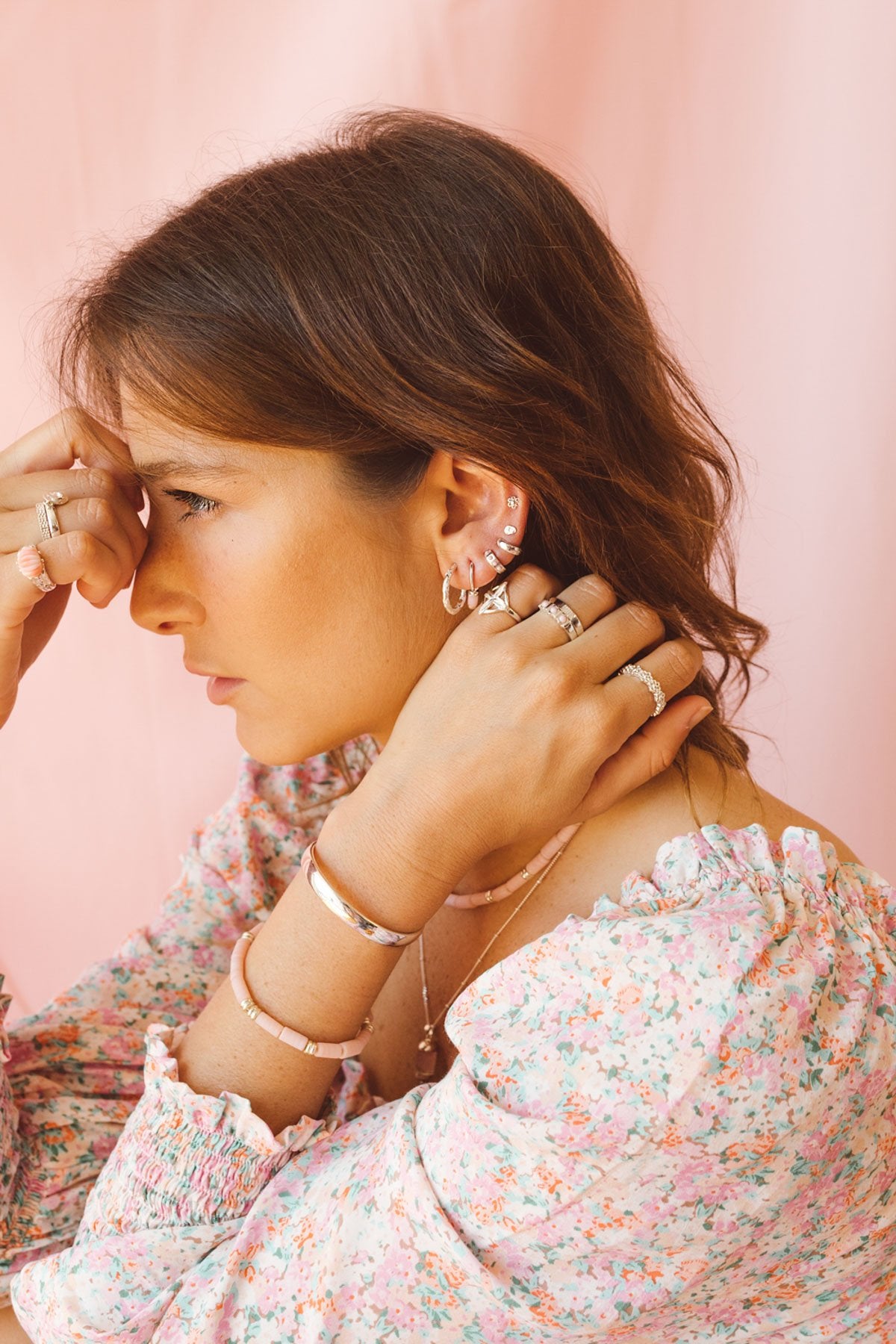 Cloud nine earring silver-abc