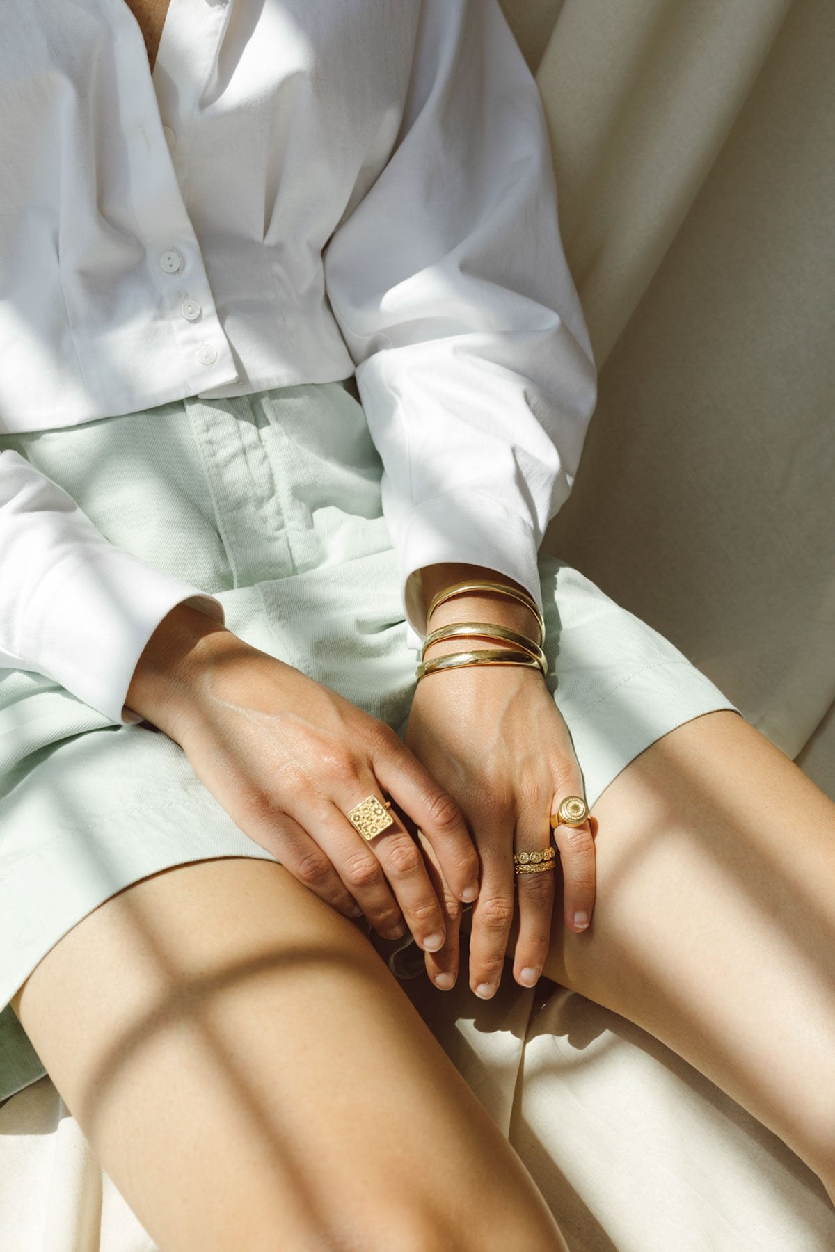 Classic bangle gold plated-abc