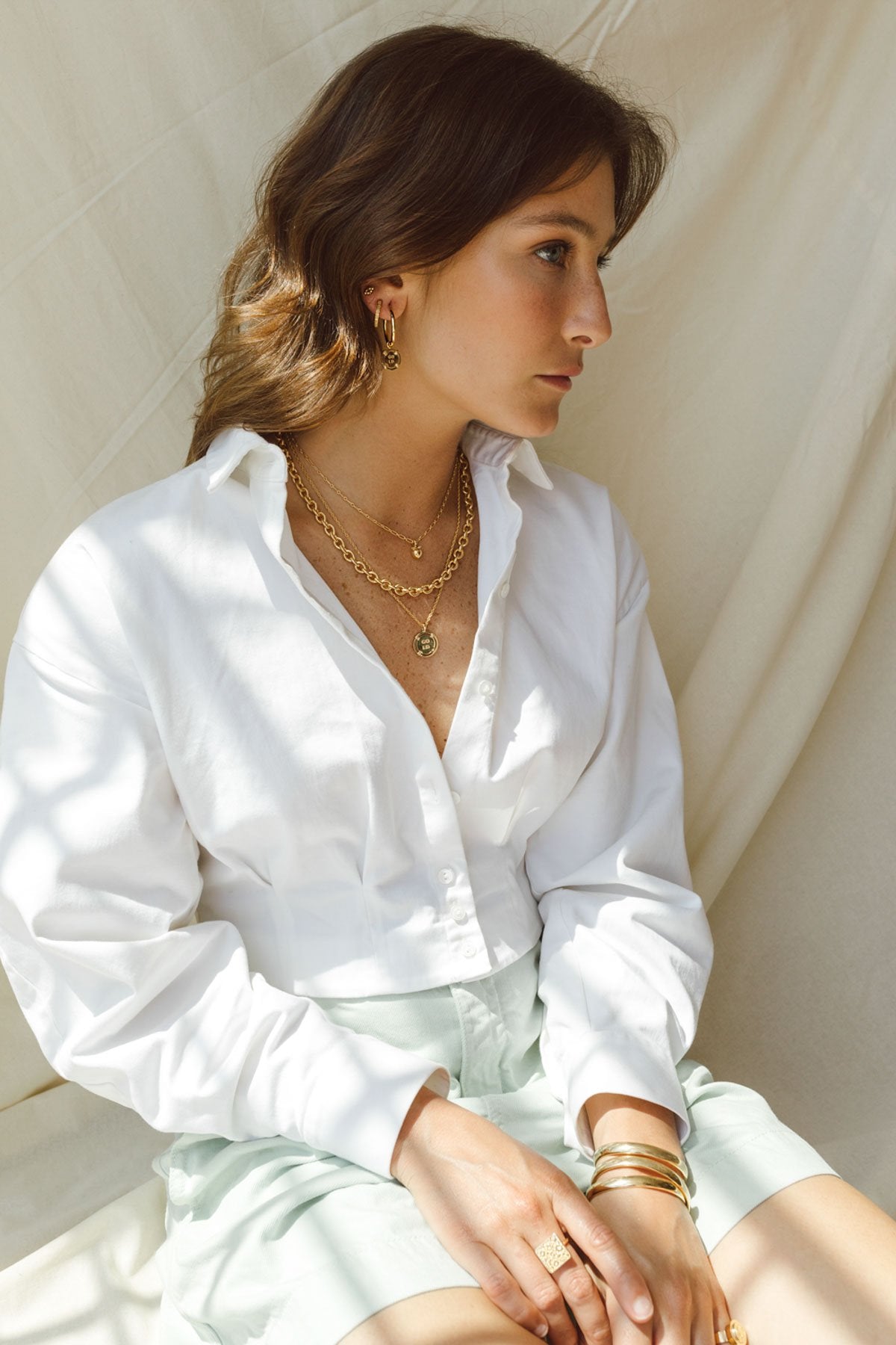 Coin pendant gold plated-abc