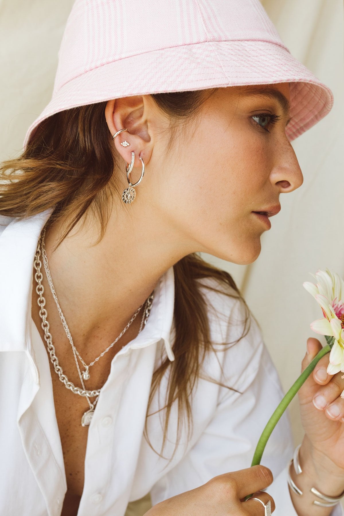 Vintage peach pendant silver-Pendant-wildthings_collectables-Pendant-Silver--abc