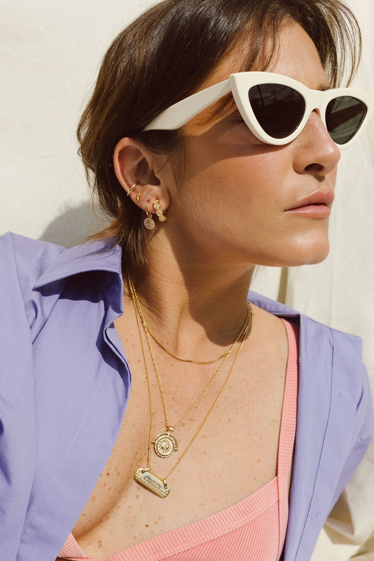 Nightfall pendant gold plated-abc