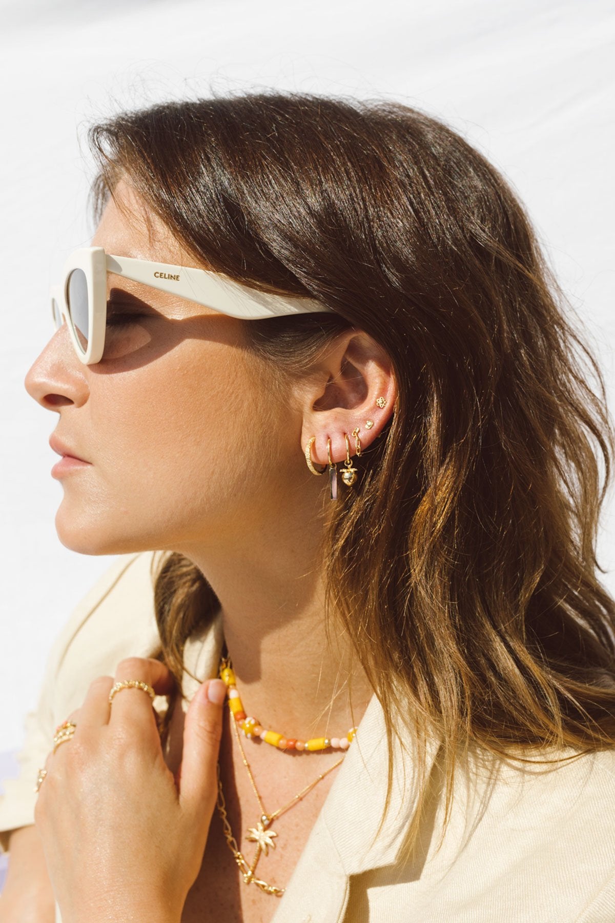 Cloud stud solid gold-abc