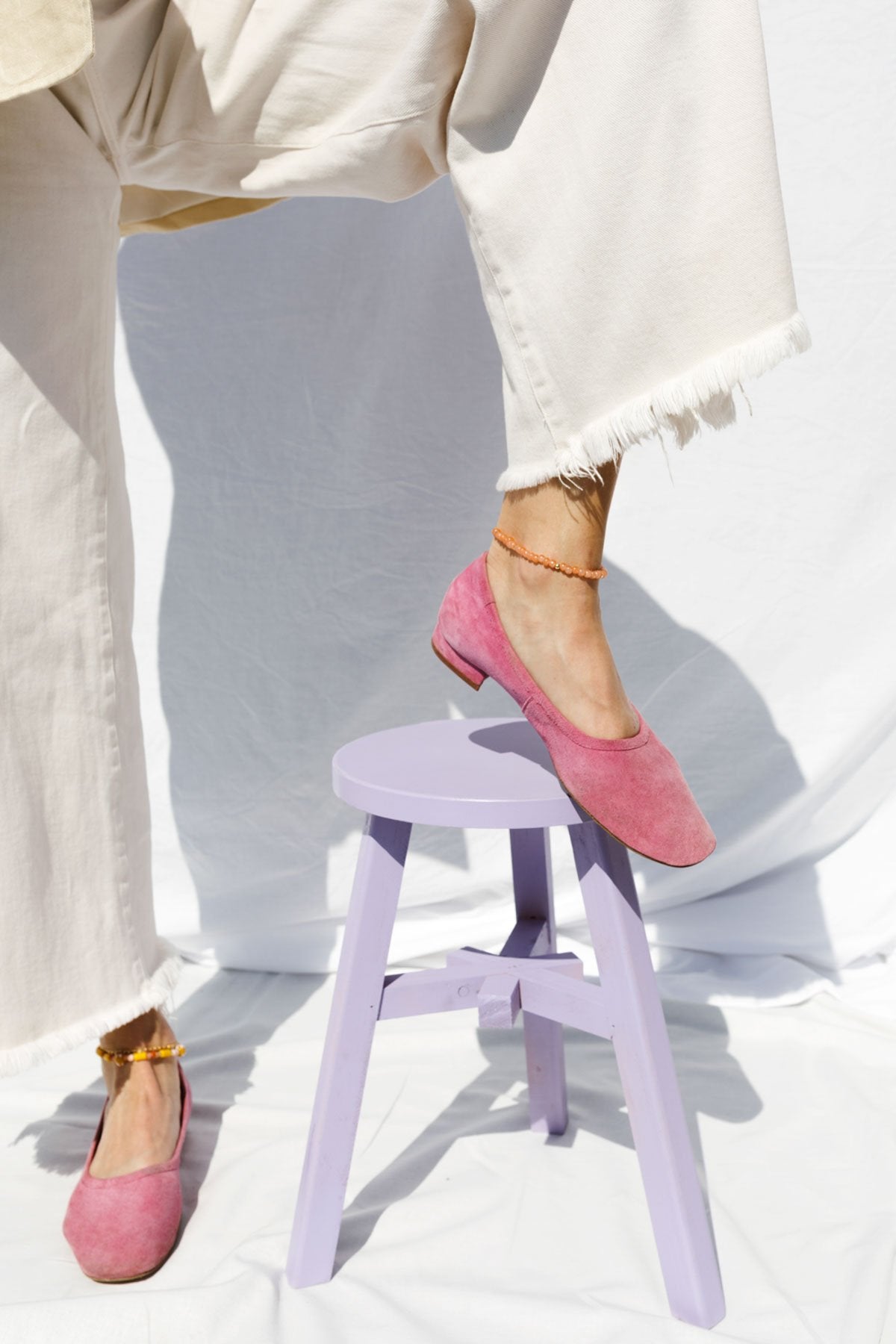 Salmon sky anklet gold plated-Anklet-wildthings_collectables-Gold plated---abc