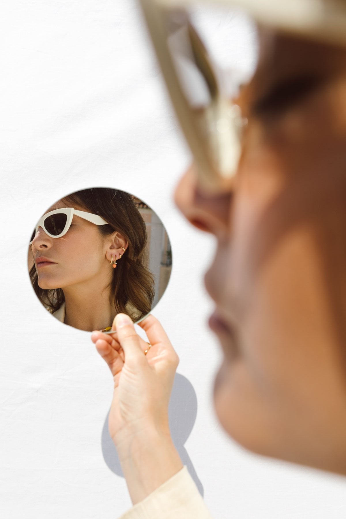 Classic huggie gold plated-abc