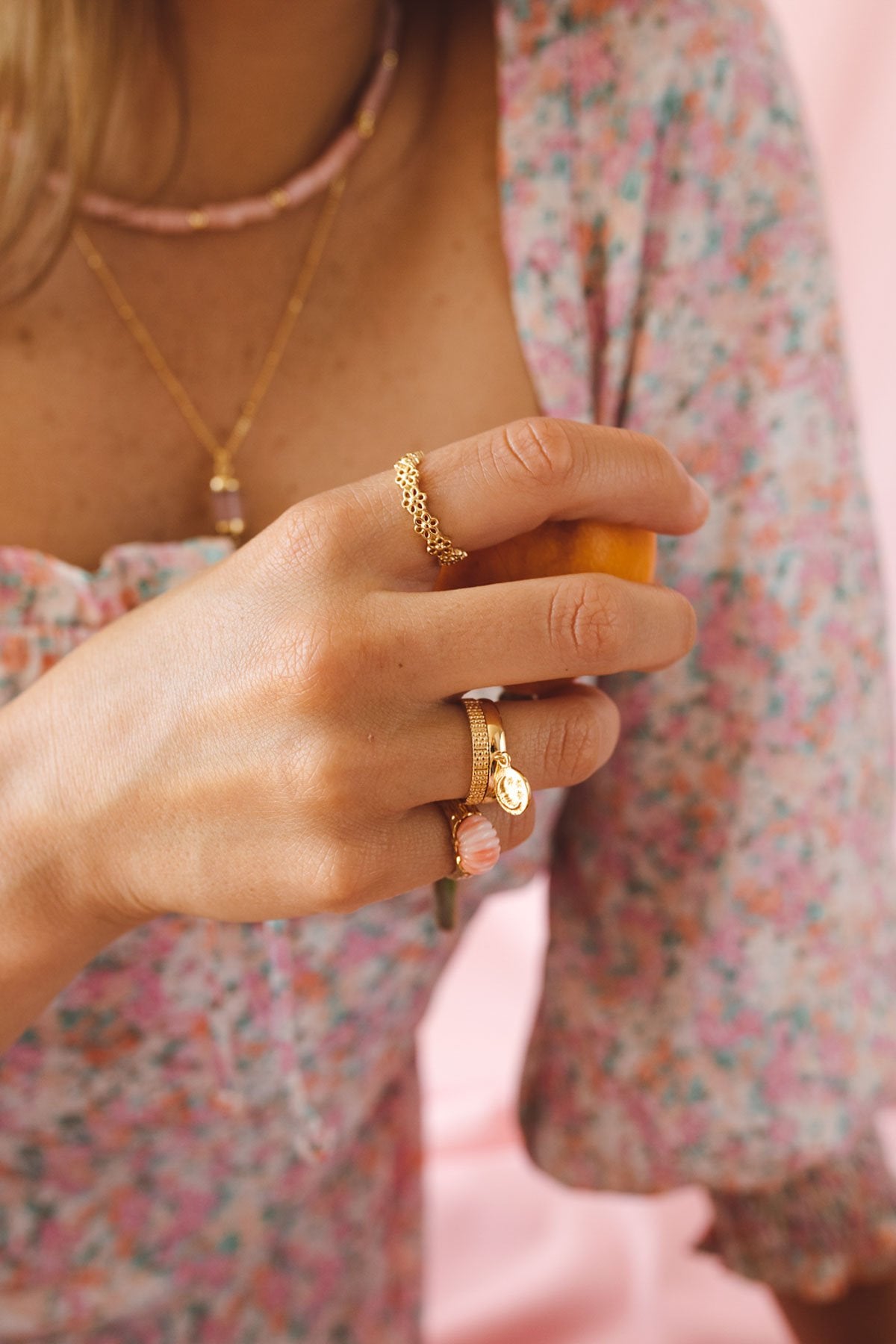 Poppy flower index ring gold plated-Ring-wildthings_collectables-Gold plated-1 (US 8 / 18.2 mm)--abc