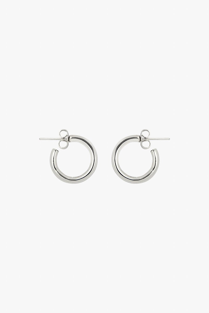 Small hoop earring silver (15mm)-Earring-Wildthings_collectables-Silver---abc