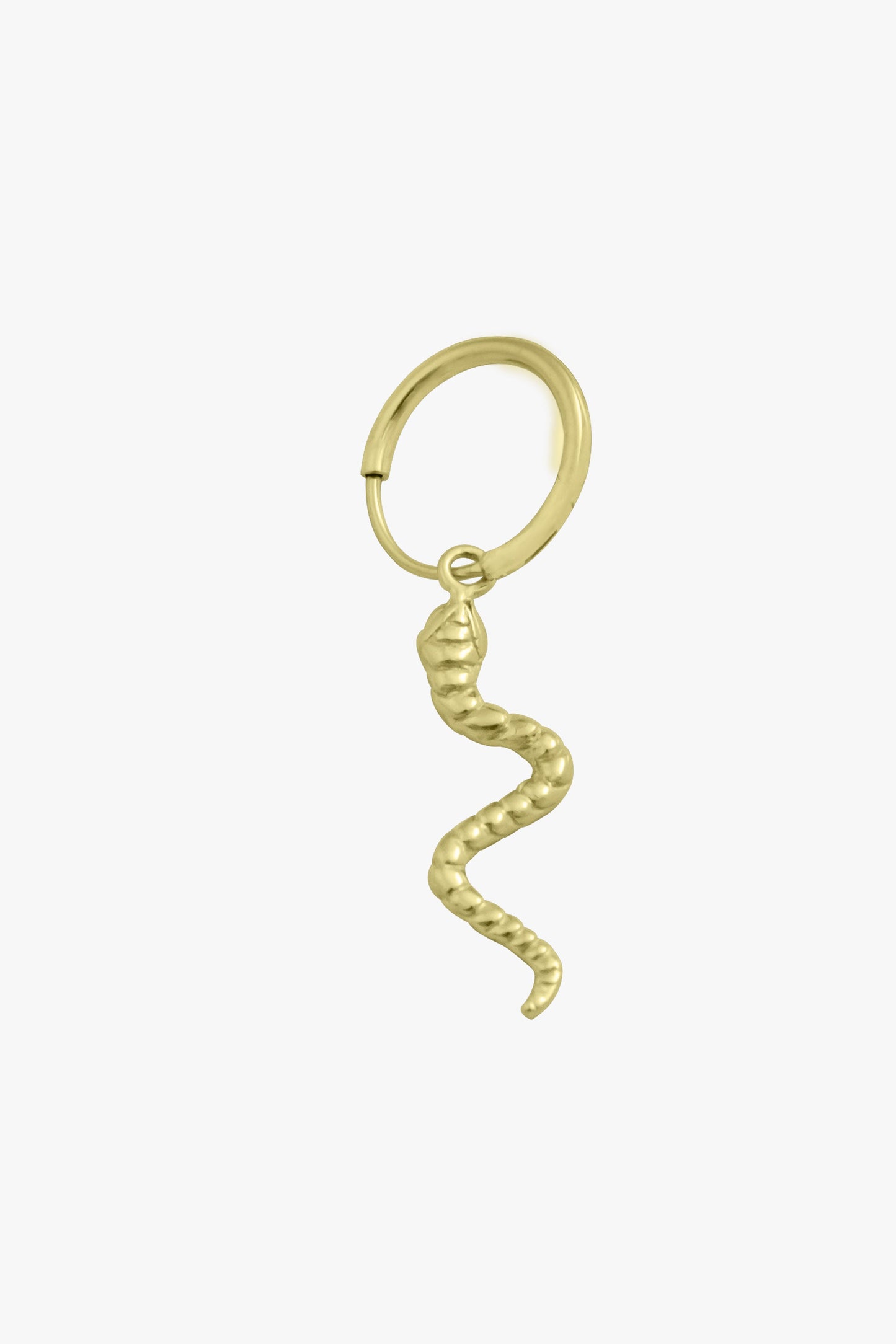 Snake earring gold plated-Earring-Wildthings_collectables-Gold plated---abc