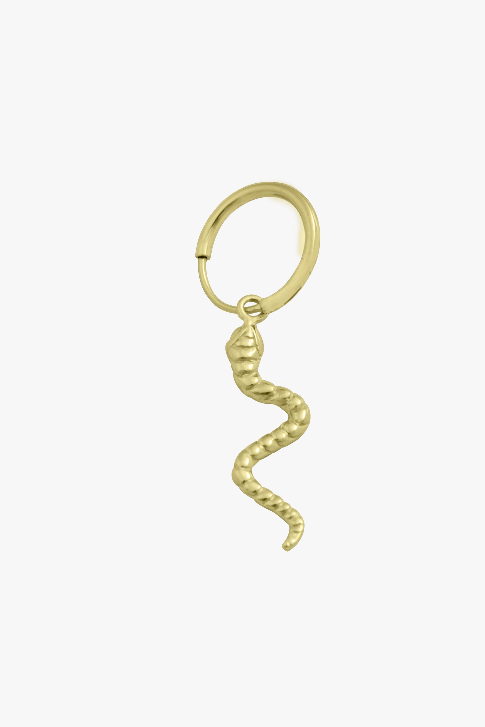 Snake earring gold plated-Earring-Wildthings_collectables-Gold plated---abc