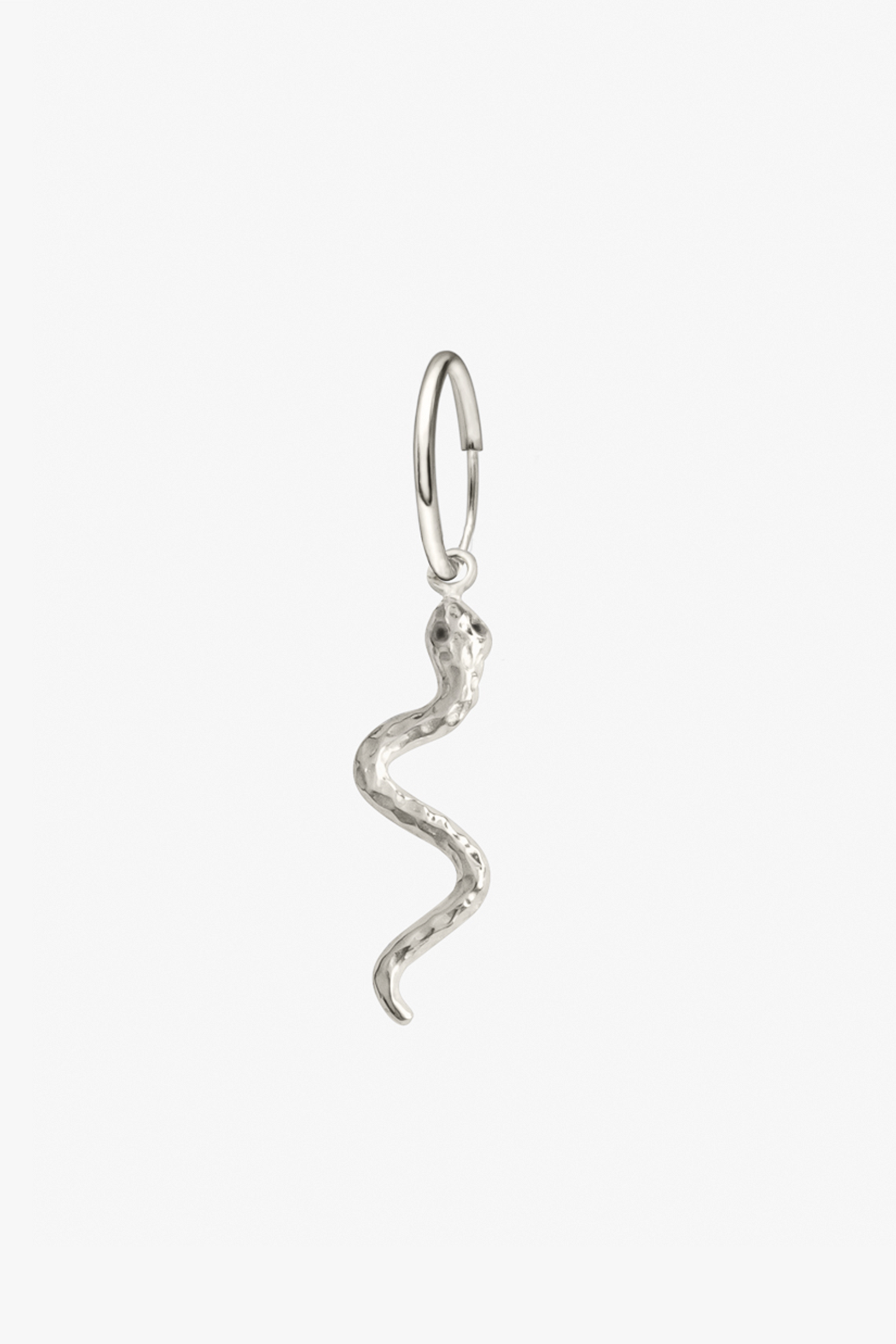 Snake earring silver-Earring-Wildthings_collectables-Silver---abc