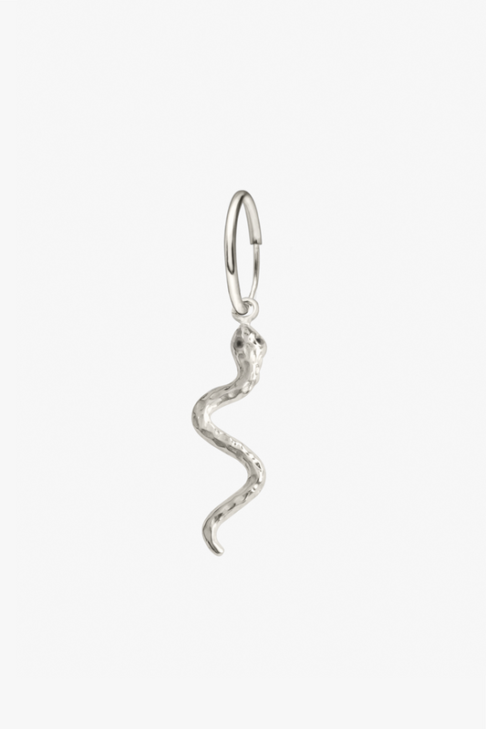 Snake earring silver-Earring-Wildthings_collectables-Silver---abc