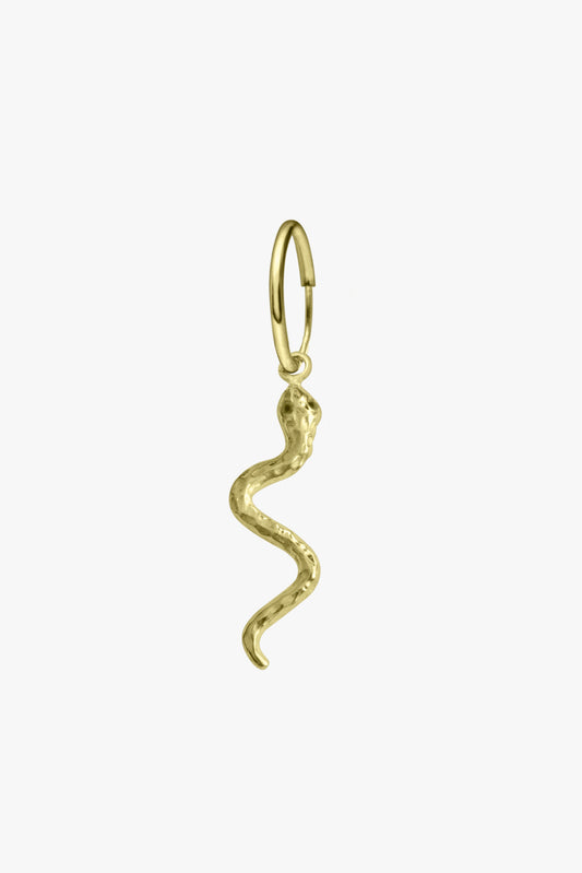 Snake earring gold plated-Earring-Wildthings_collectables-Gold plated---abc