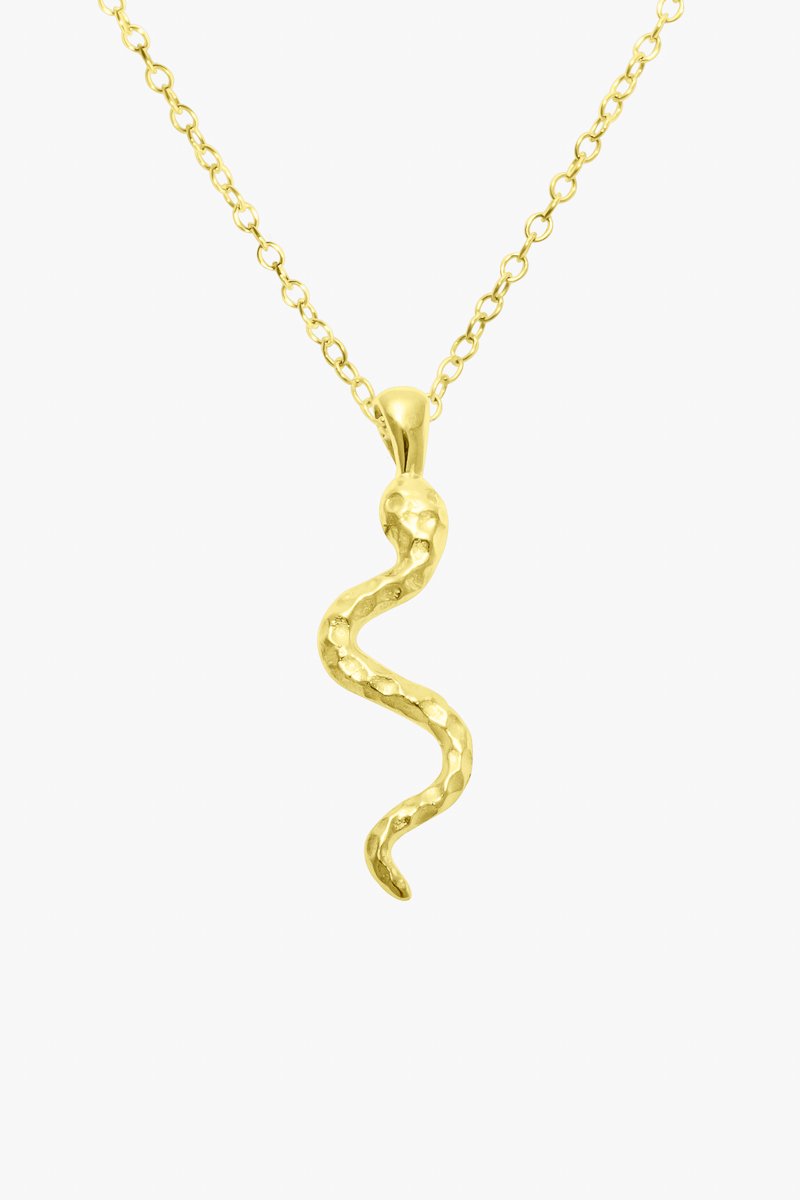 Snake necklace gold plated-Necklace-Wildthings_collectables-Gold plated---abc