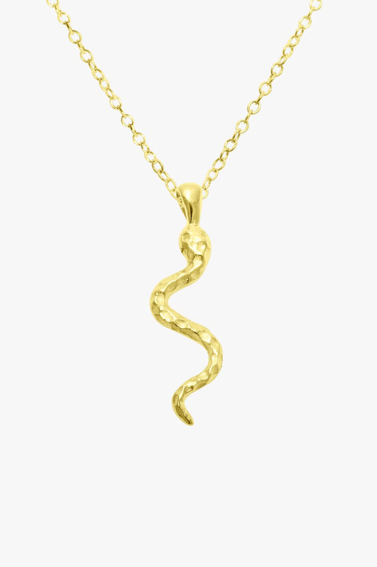 Snake necklace gold plated-Necklace-Wildthings_collectables-Gold plated---abc
