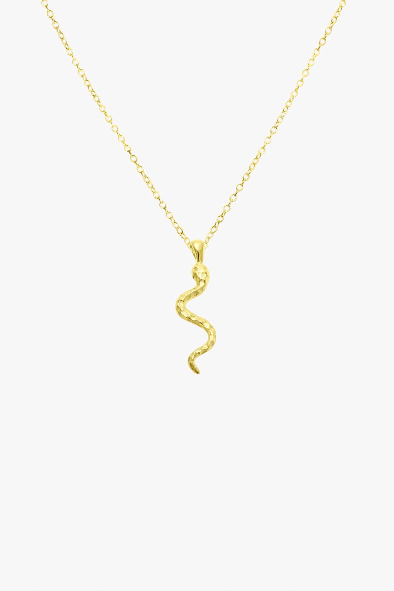 Snake necklace gold plated-Necklace-Wildthings_collectables-Gold plated---abc
