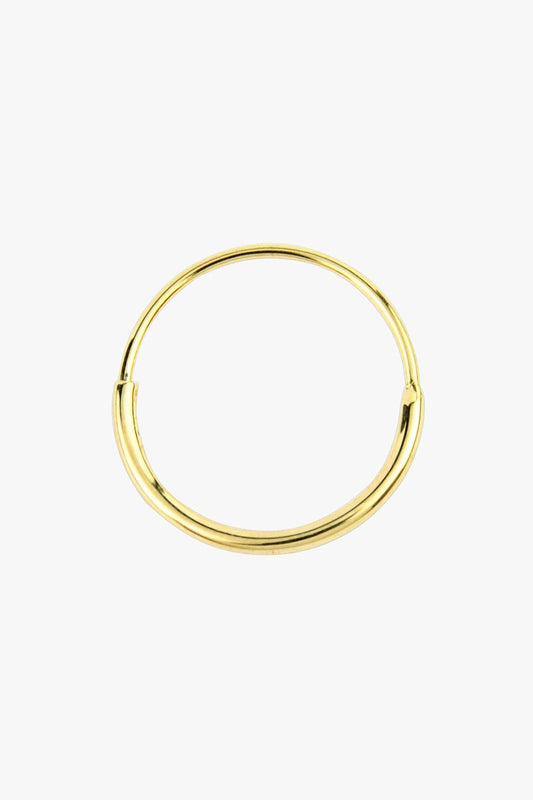 Hoop with detail gold plated (15mm)-abc