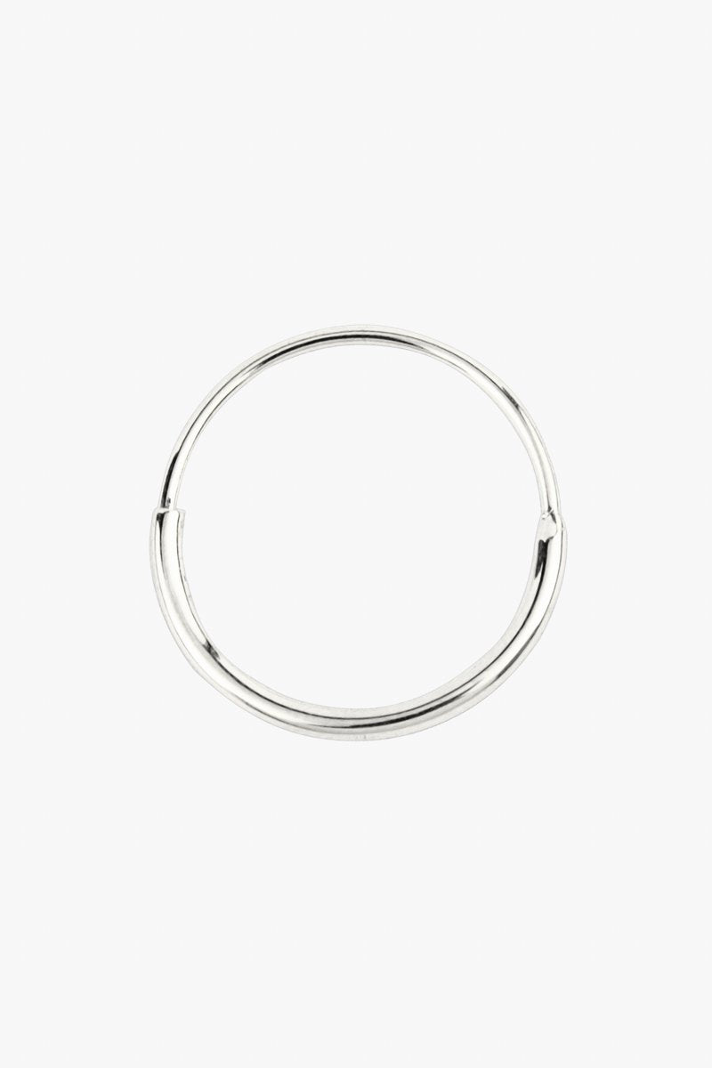 Hoop with detail silver (15mm)-abc