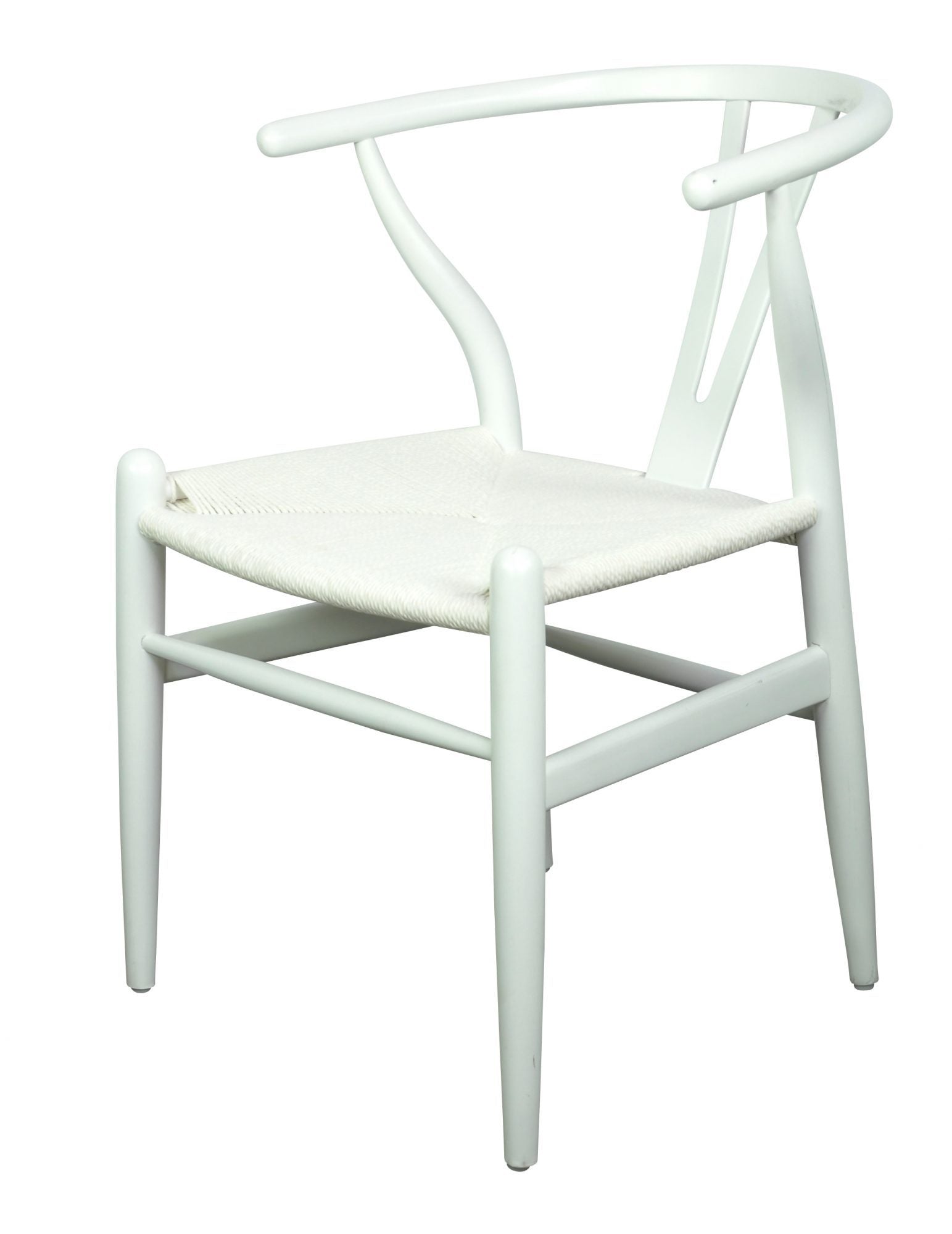 Wishbone Chair White / White Seat-living-MRD Home-Default Title---abc