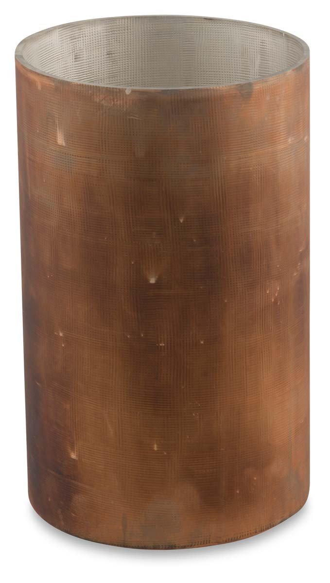 Medium Divit Etched Mesh Glass Candle Holder-abc