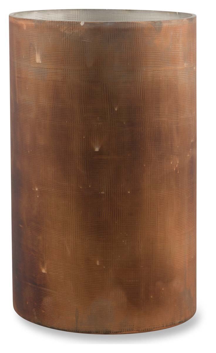 Medium Divit Etched Mesh Glass Candle Holder-abc