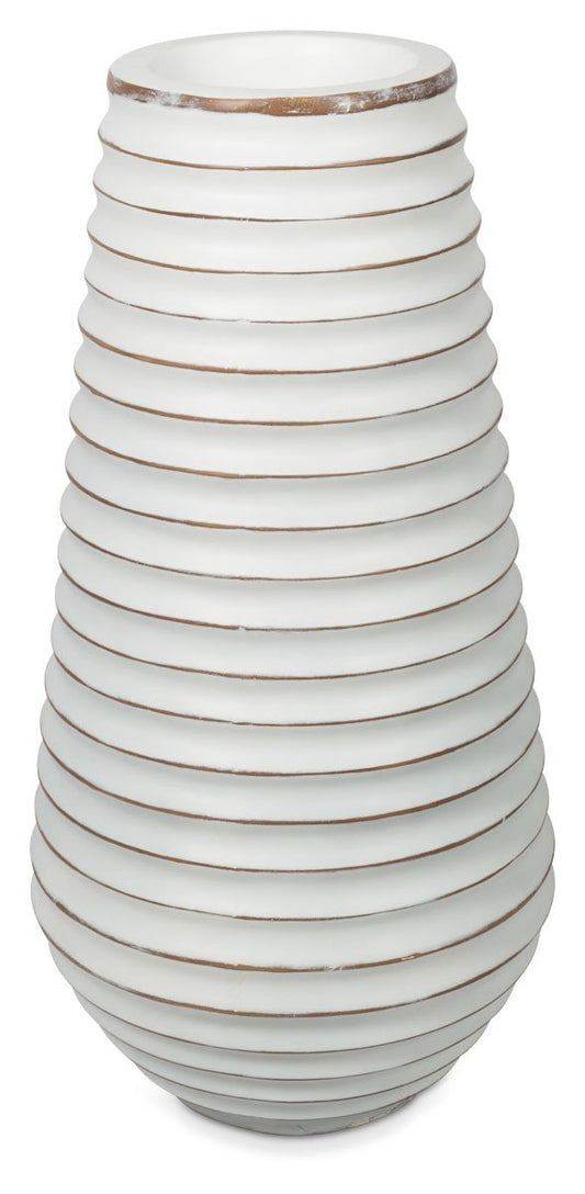 Maui Ribbed Resin Planter Small-abc