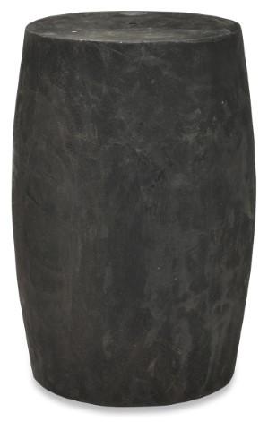 Jayapura Small Wood Stool - Black-abc