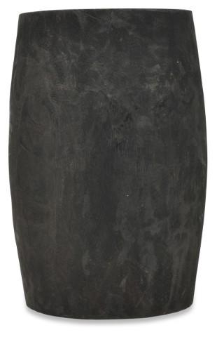 Jayapura Small Wood Stool - Black-abc