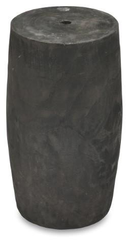 Jayapura Large Wood Stool - Black-abc