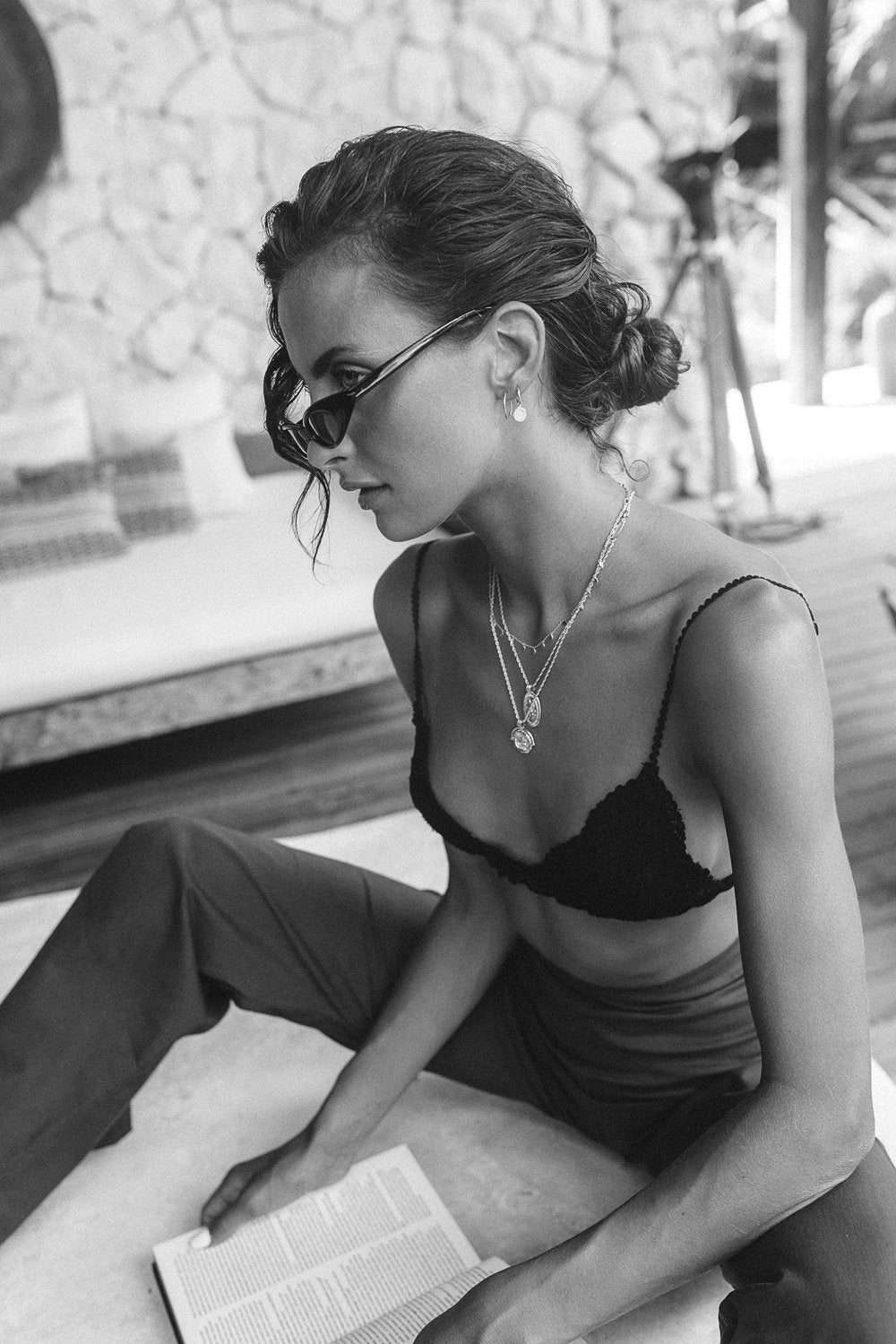 Hoop with detail silver (15mm)-abc